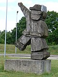 Statue on the round about