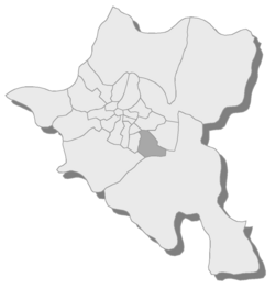 Location of Mladost within Sofia
