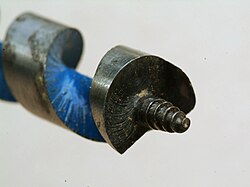 Auger bit tip detail