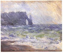 Claude Monet (1886) Rain at Eretat