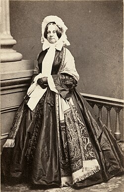 Portrait of Caroline Fillmore looking straight ahead