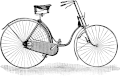 Image from an 1889 advertisement for a ladies' safety bicycle