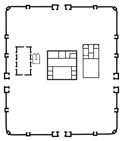 The plan of the castrum