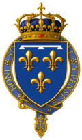 Gartered arms of Louis Philippe I