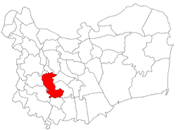 Location in Tulcea County
