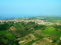 View of Petacciato, also known as "the terrace of lower Molise"