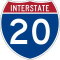 Interstate 20 marker