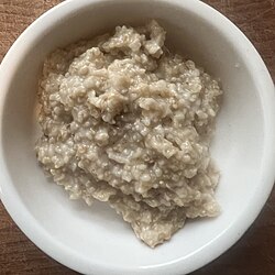 Cooked steel-cut oats
