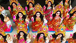 Idols of goddess Lakshmi