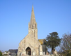 The church in Formigny La Bataille