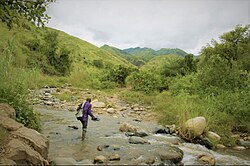 Runingu River in the middle plateaux of Runingu, March 2013
