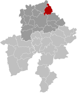 Location of Fernelmont in Namur Province