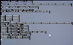 Mac OS X 10.0-10.1 kernel panic screen