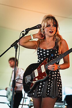 Morgan performing as Luvcat at Wide Awake 2025