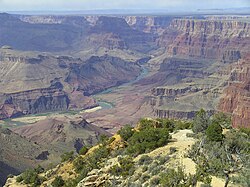 Dox Formation surrounding Tanner Graben-(photo bottom, left), and upstream on Colorado River