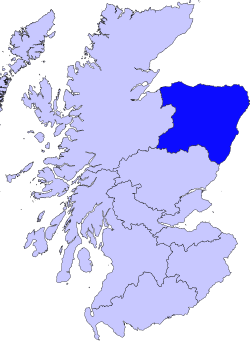 Location of Grampian Regional Council
