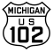 US Highway 102 marker