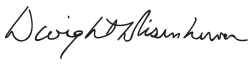 Dwight D. Eisenhower's signature