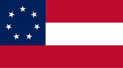 Initial flag with 7 stars, (March 4 – May 18, 1861)