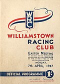 1947 WRC J. J. Liston Stakes racebook front cover