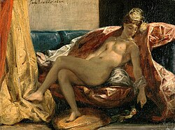 Woman Stroking a Parrot, 1827, Museum of Fine Arts of Lyon