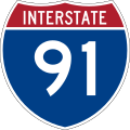 Interstate 91 marker