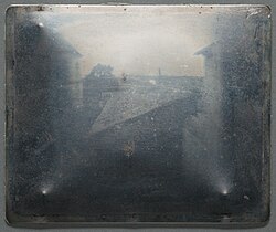 View From the Window at Le Gras, Nicéphore Niépce, 1826. Photography.