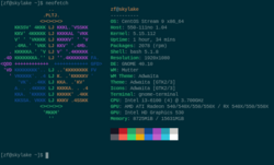 Neofetch running on CentOS