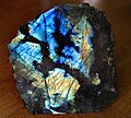 Polished labradorite 18 × 20 cm