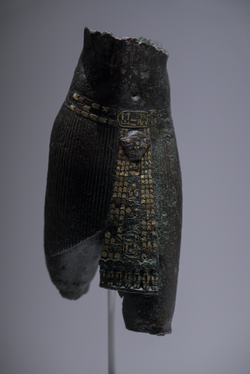 Pedubast I's bronze torso at the Gulbenkian Museum, Lisbon, Portugal