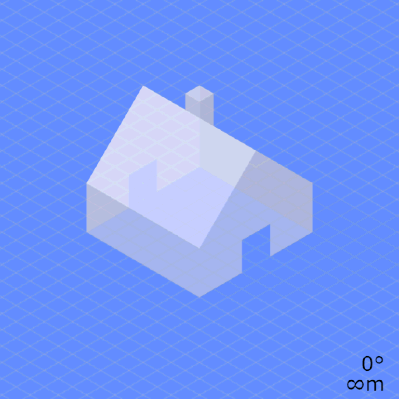 Camera focal length distance house animation.gif
