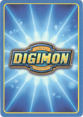 Cardback of the Digimon CCG from 1999, one of several iterations of the CCG.