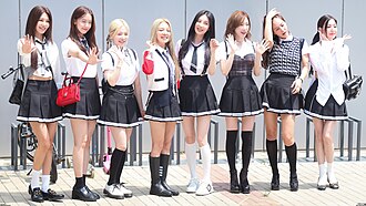 Girls' Generation in July 2022 L–R: Sooyoung, Yoona, Sunny, Hyoyeon, Seohyun, Taeyeon, Yuri, and Tiffany