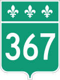Route 367 marker