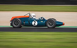 Another example of a photo where the camera is panned at the same speed as the racing car