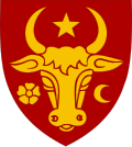 Coat of armsb (14th–15th cent.) Coat of arms (1855) of Moldova