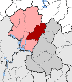 Location within the regional unit