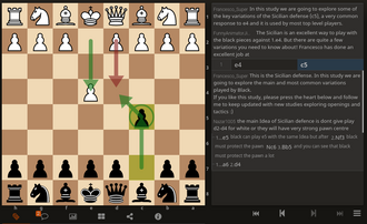 A study for the Sicilian Defence