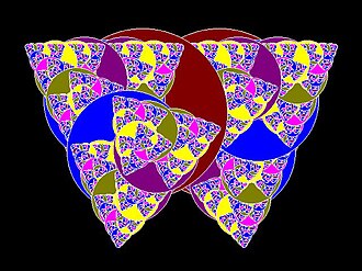 Recursive fractal butterfly image