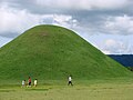 People walking near one of the tombs (2006)