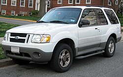 2001–2003 Ford Explorer Sport with updated front fascia