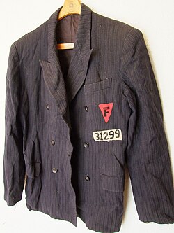 A F-triangle on the Buchenwald clothing of Dr. Joseph Brau