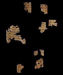 Plate 1 recto, Revelation 1:1–3, 2:1–3, 2:4–3, 2:27–29, 5:8–9, 8:3–8, 8:11–13