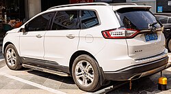 The three-row Edge, rear