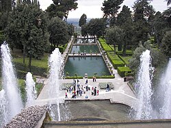 Garden with fountains, Villa d'Este, Italy