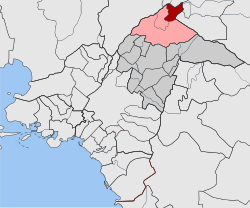 Location within North Athens regional unit