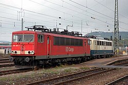 155 201–7 at Heilbronn Hauptbahnhof, 2005