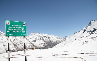 Summit of Rohtang Pass 13,000 ft above Sea Level, October 2007