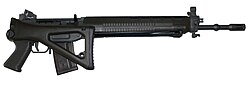 SG 550 with its stock folded