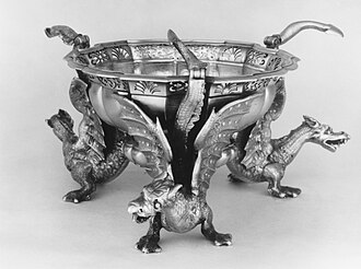 Brazier by silversmith Charles Friedrich Kander (1735), Metropolitan Museum